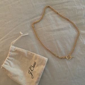 J. Crew Curb Chain Toggle Necklace